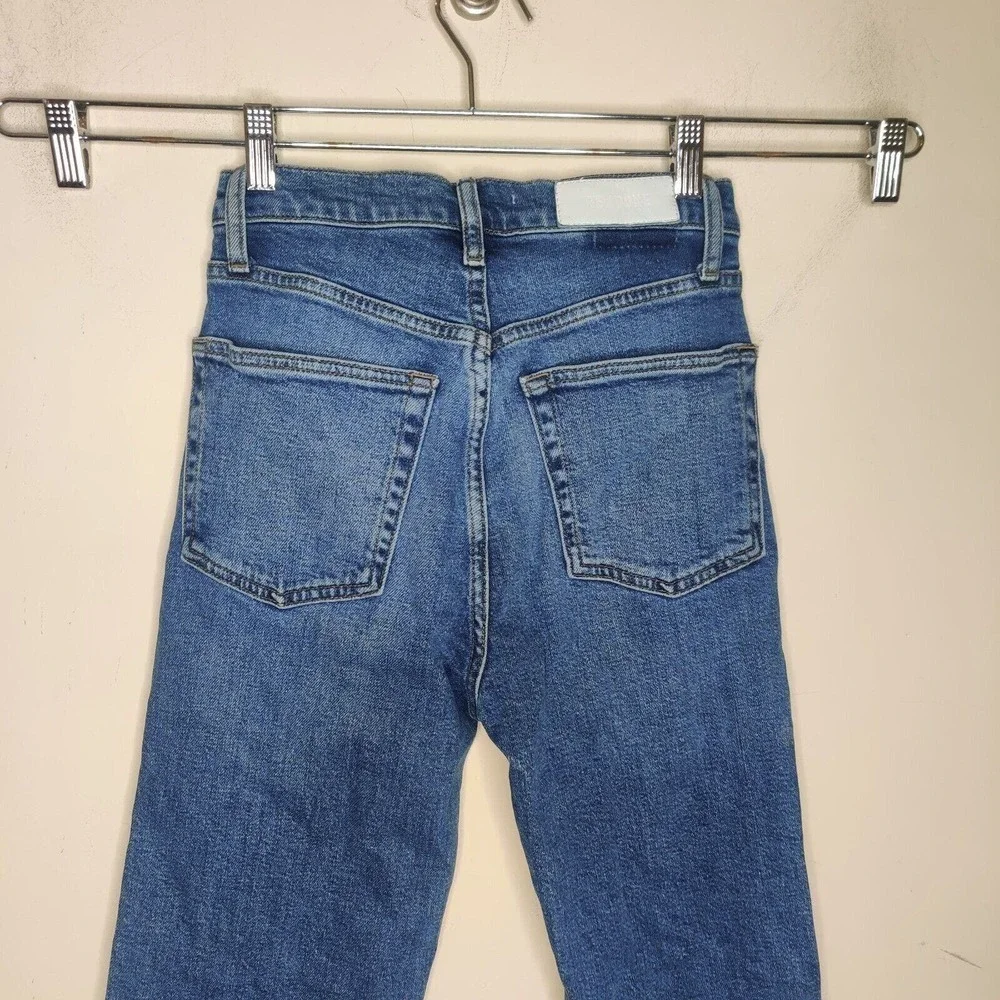 Re/Done Jeans 70 Ultra High Rise Distressed Denim Vintage‎